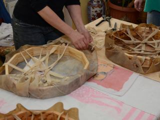 Bespannen des Trommelrahmens